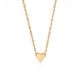 Imitation Gold Heart Necklace